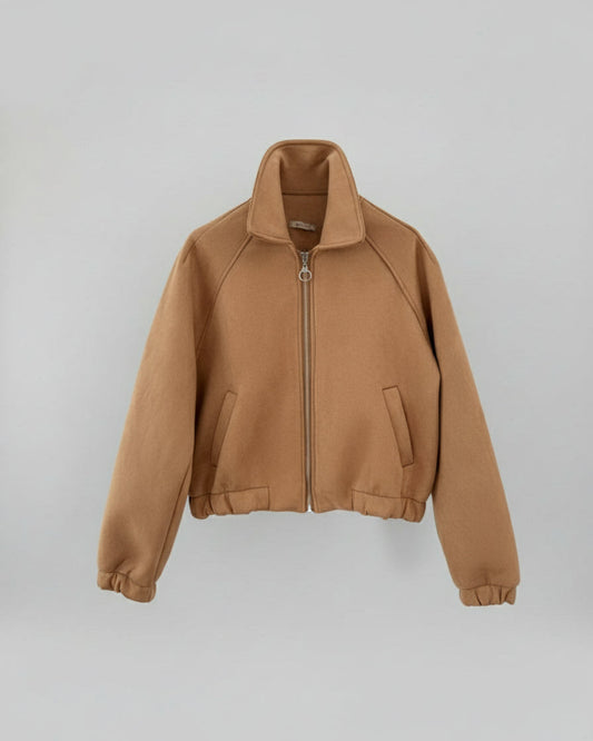 CAZADORA BOMBER EFECTO PIEL