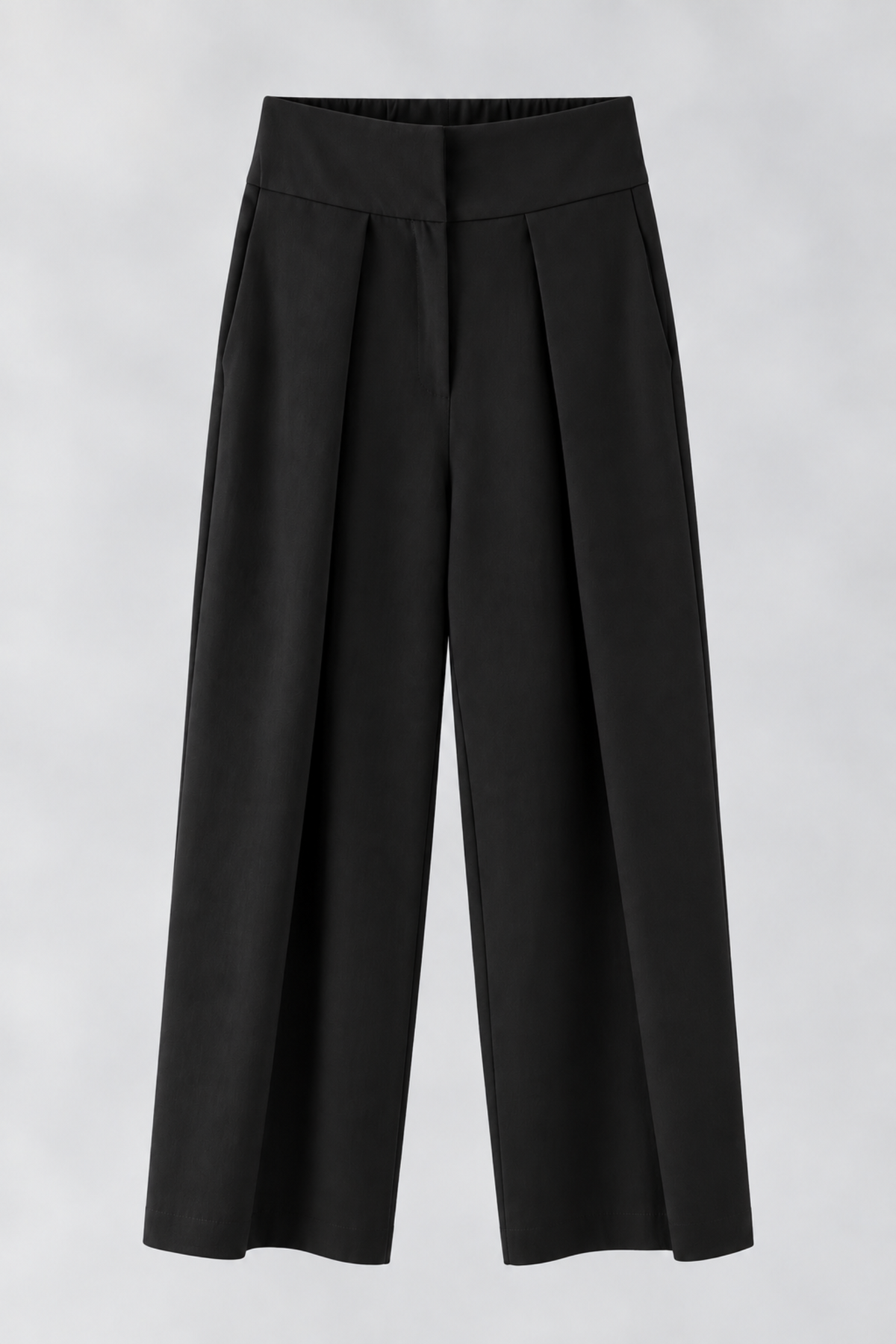 PANTALÓN PLIEGUES NEGRO