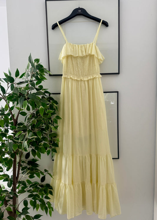 VESTIDO LARGO NIDO DE ABEJA