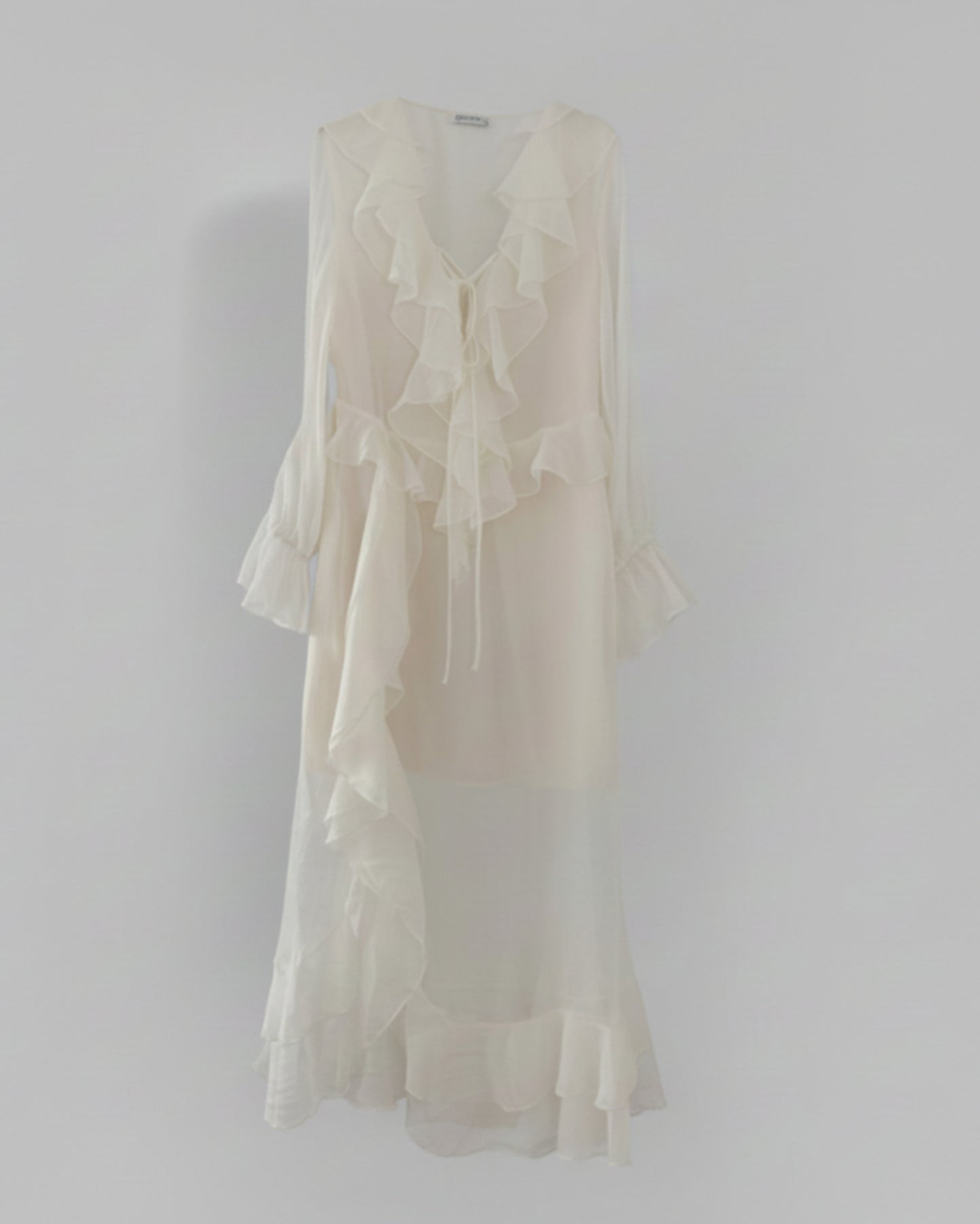 VESTIDO LARGO VOLANTES
