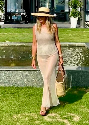 FALDA MALLA BEIGE