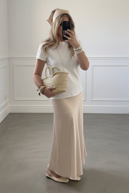FALDA MIDI SATINADA