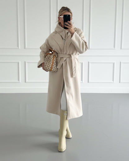 ABRIGO LARGO CINTURÓN