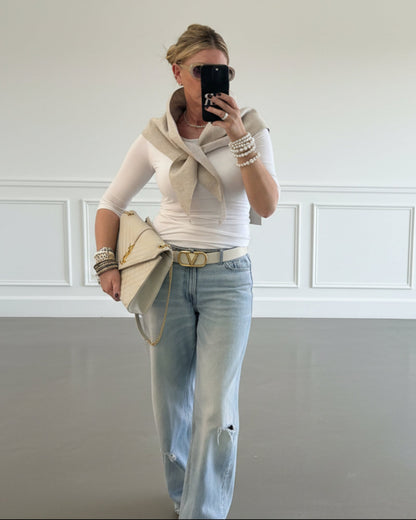 BANDANA TRIANGULAR PAÑO BEIGE