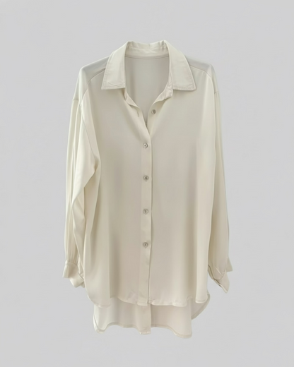 CAMISA SATINADA BEIGE