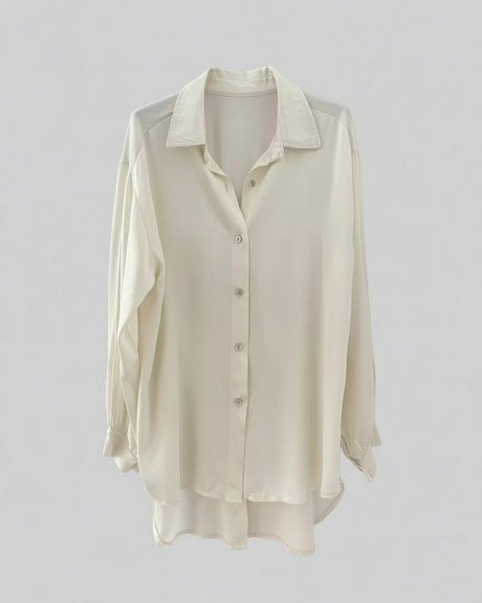 CAMISA SATINADA BEIGE