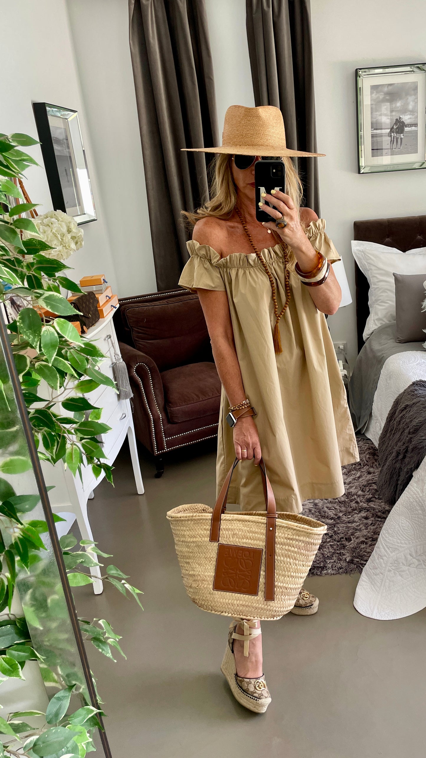 Vestido Midi Vuelo Camel