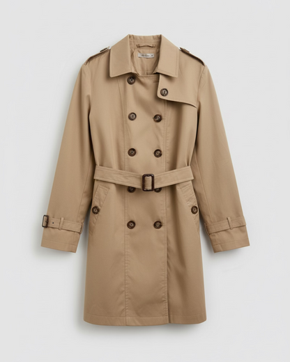 TRENCH CRUZADA BEIGE