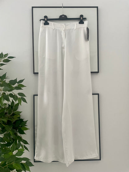 PANTALON SATINADO MASCULINO BLANCO